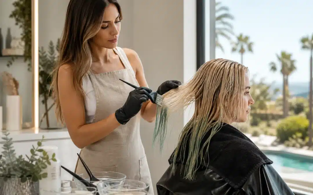LA Pool & Ocean Season Hair Color Correction: Fix Green, Brass, Dullness