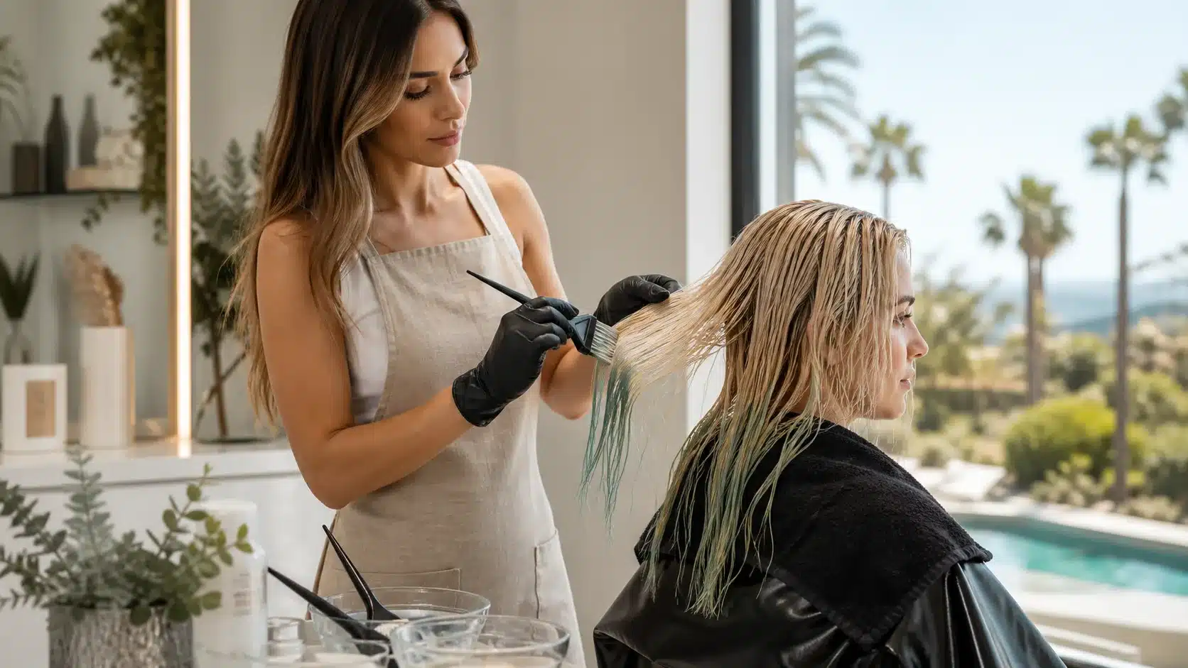 la-pool-ocean-season-hair-color-featured LA Pool & Ocean Season Hair Color Correction: Fix Green, Brass, Dullness